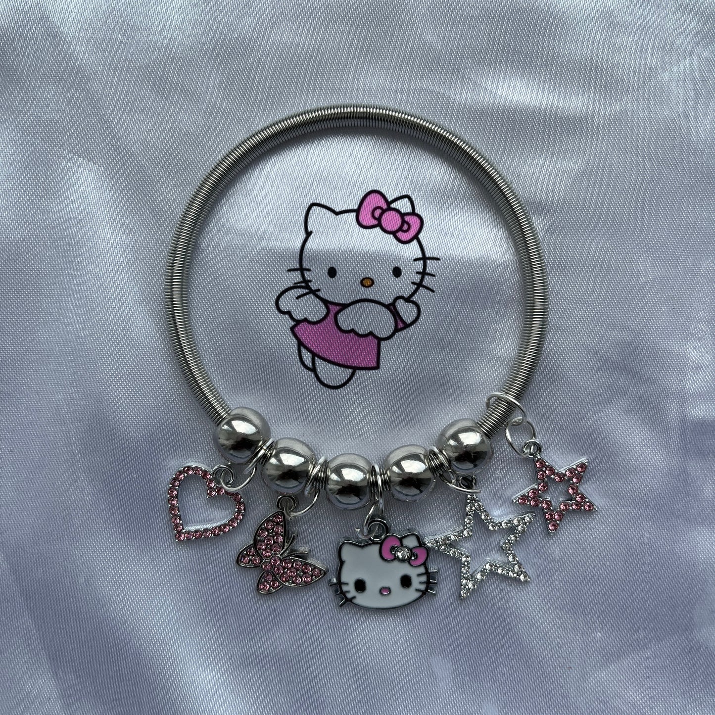 Pink Hello Kitty Chained Bangle