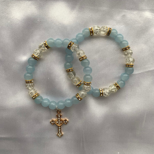 Blue Christ Bracelet Bundle